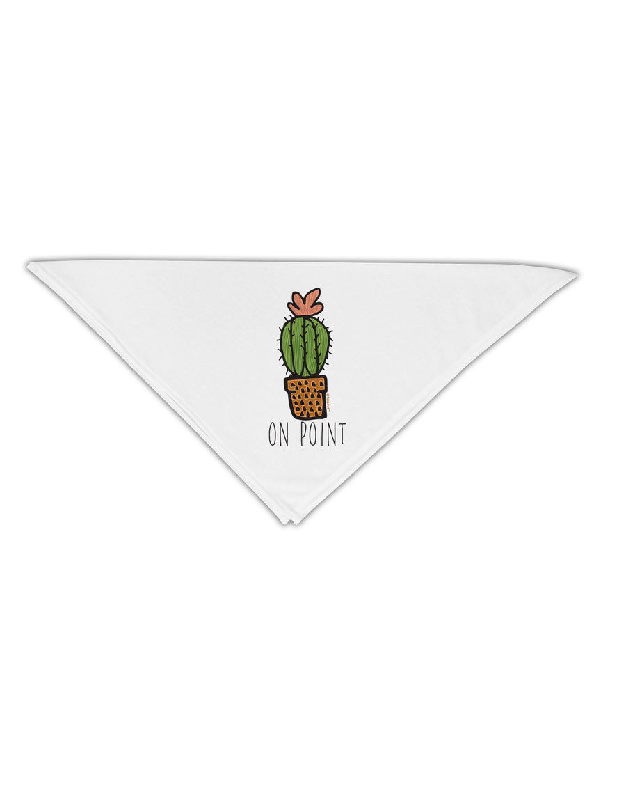 TooLoud On Point Cactus Adult 19 Inch Square Bandana-Bandanas-TooLoud-White-One-Size-Adult-Davson Sales