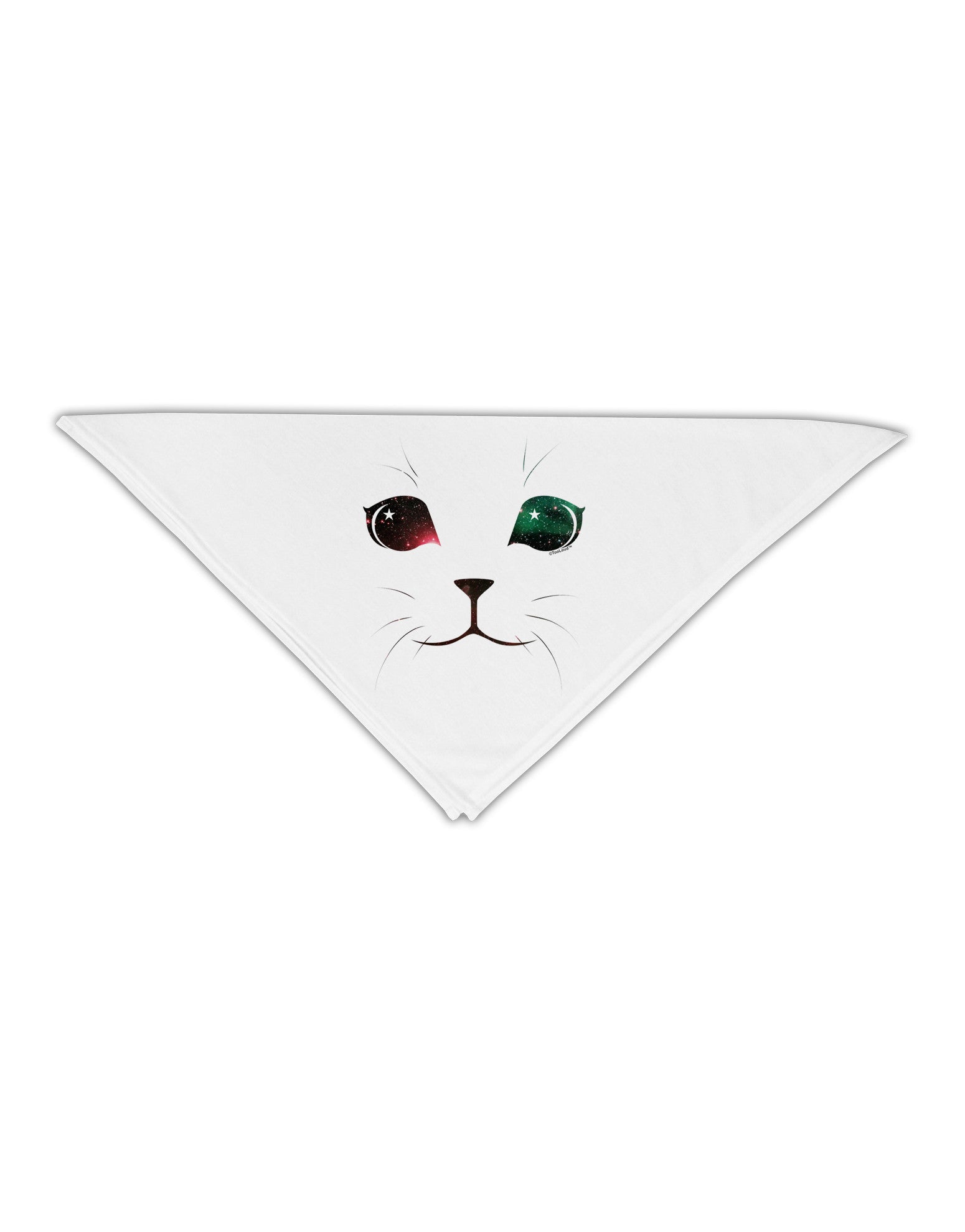 Adorable Space Cat Adult 19&#x22; Square Bandana by-Square Bandanas-TooLoud-White-One-Size-Adult-Davson Sales