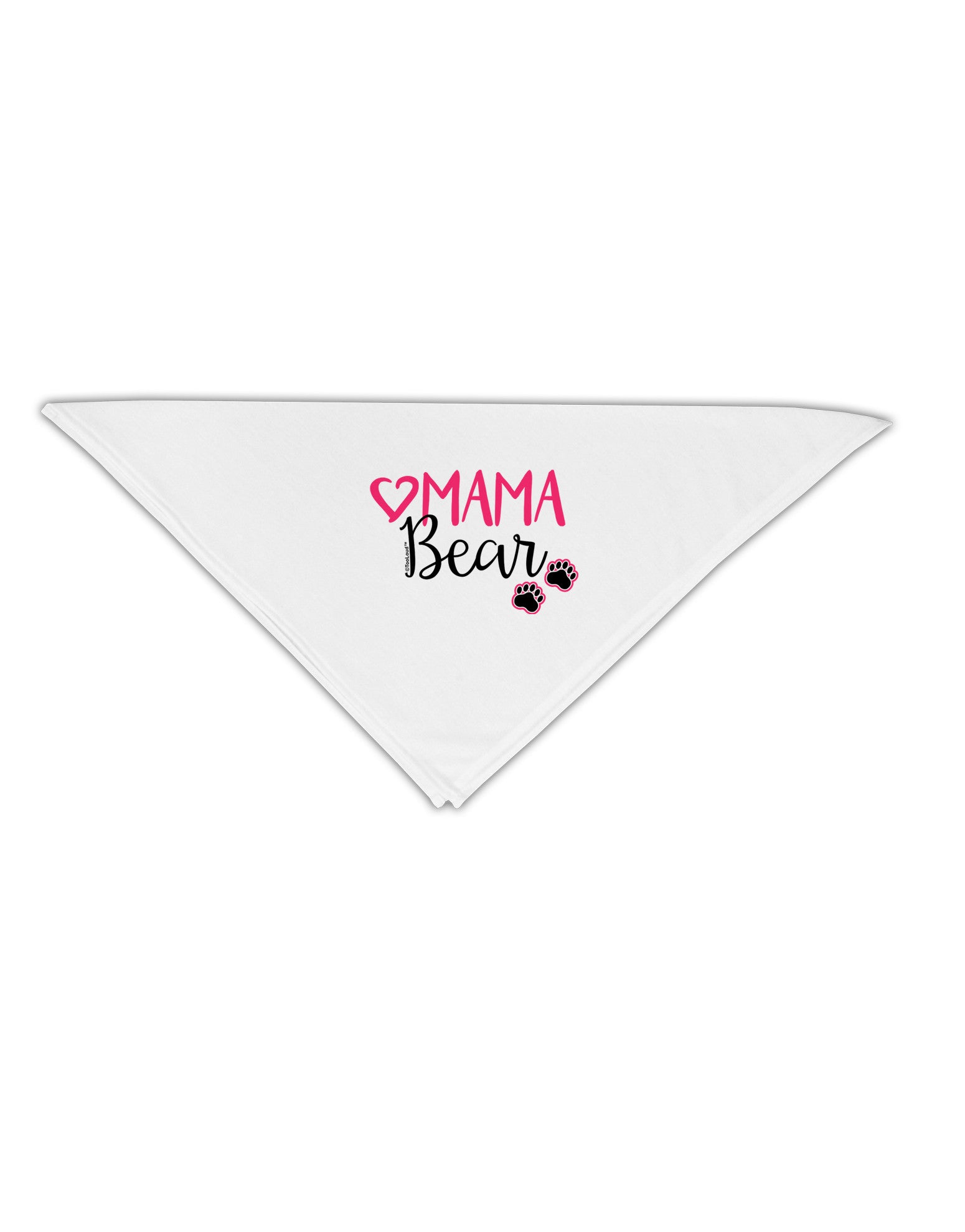 Mama Bear Paws Adult 19&#x22; Square Bandana-Square Bandanas-TooLoud-White-One-Size-Adult-Davson Sales