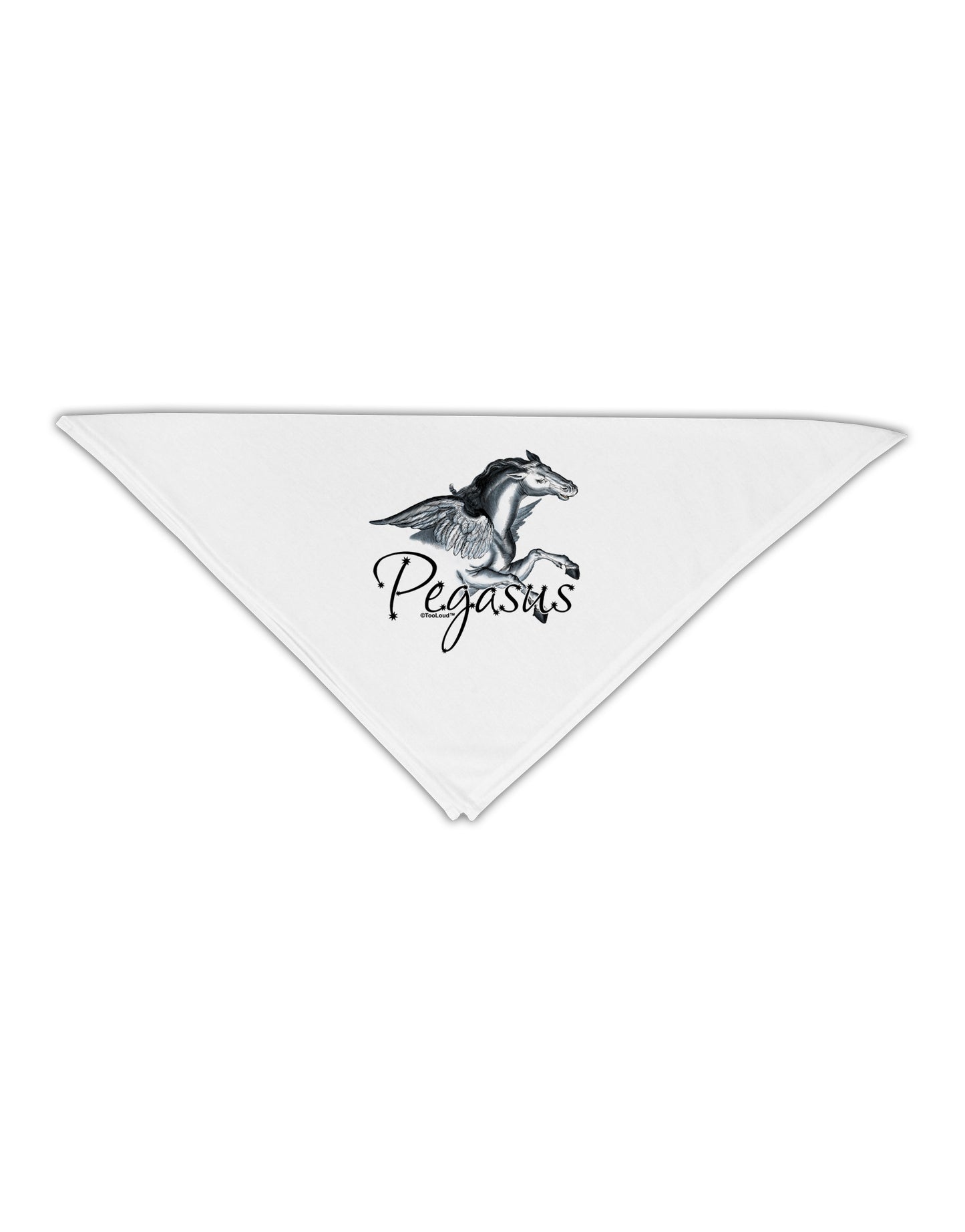 Pegasus Color Illustration Adult 19" Square Bandana-Square Bandanas-TooLoud-White-One-Size-Adult-Davson Sales