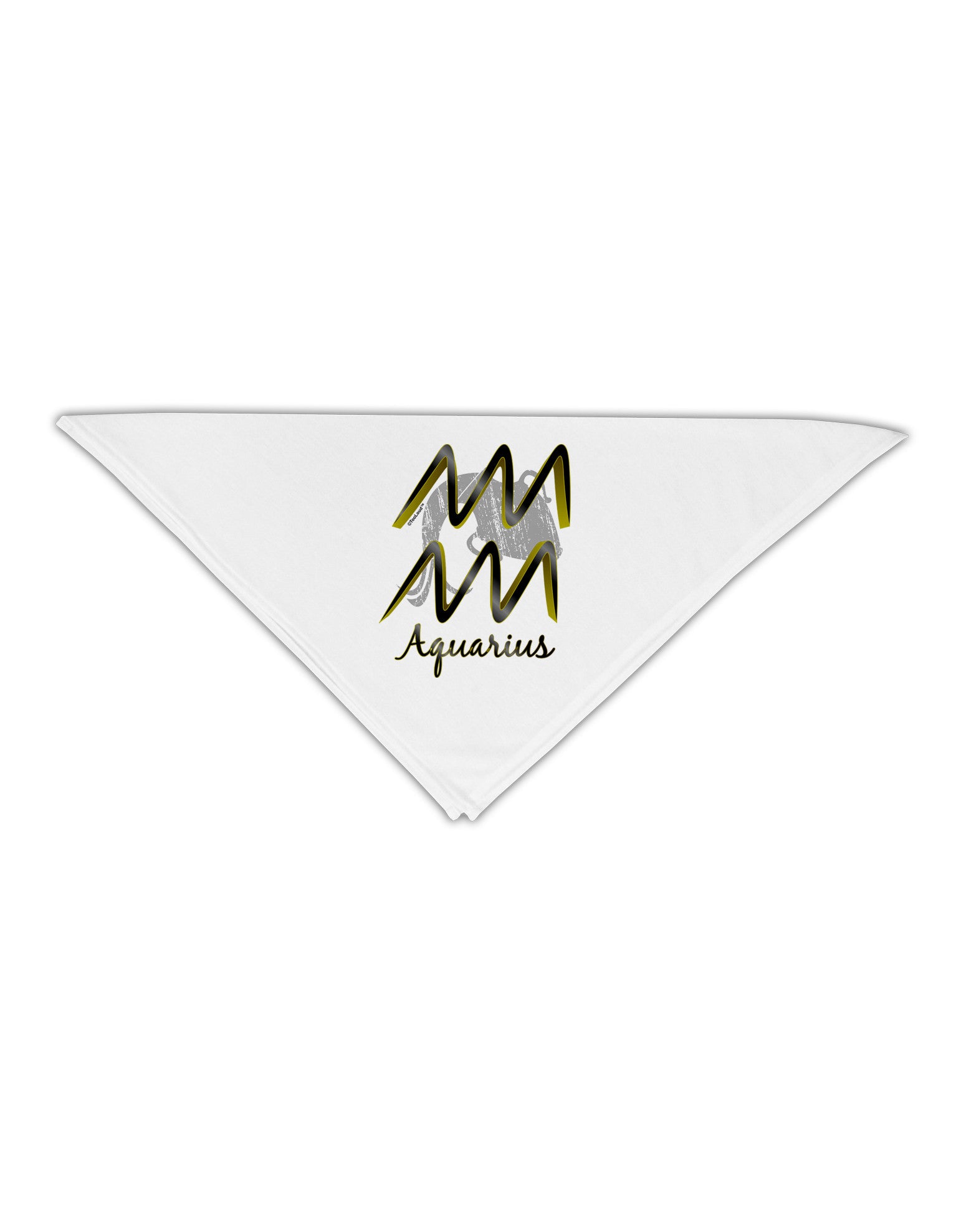 Aquarius Symbol Adult 19" Square Bandana-Square Bandanas-TooLoud-White-One-Size-Adult-Davson Sales