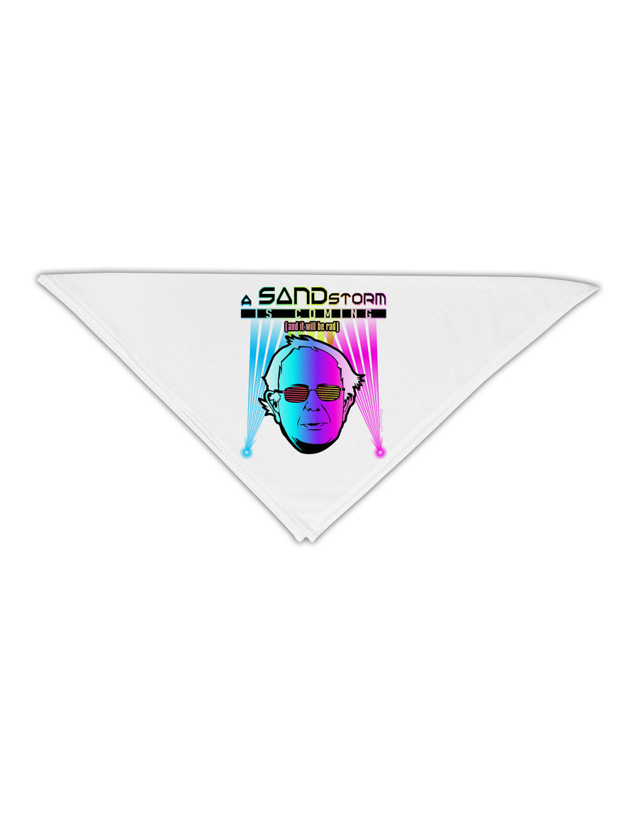 Bernie - A SANDstorm is Coming Adult 19&#x22; Square Bandana-Square Bandanas-TooLoud-White-One-Size-Adult-Davson Sales