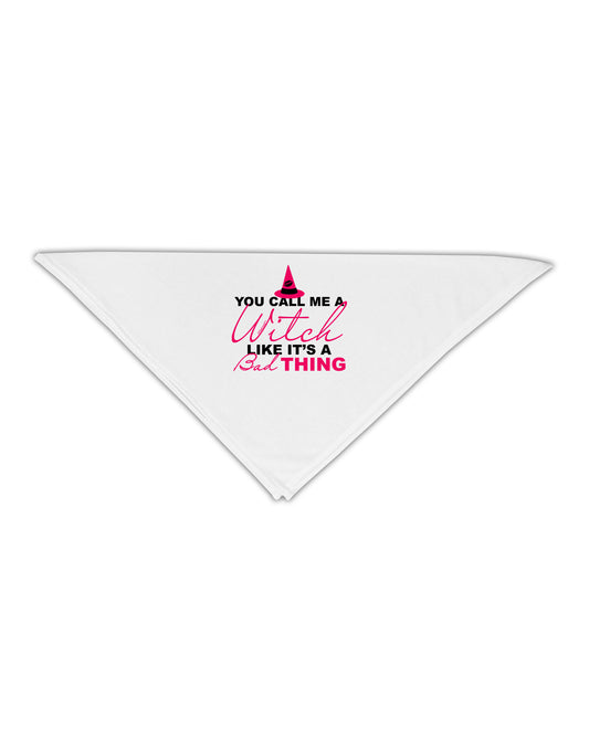 Witch - Bad Thing Text Adult 19" Square Bandana-Square Bandanas-TooLoud-White-One-Size-Adult-Davson Sales