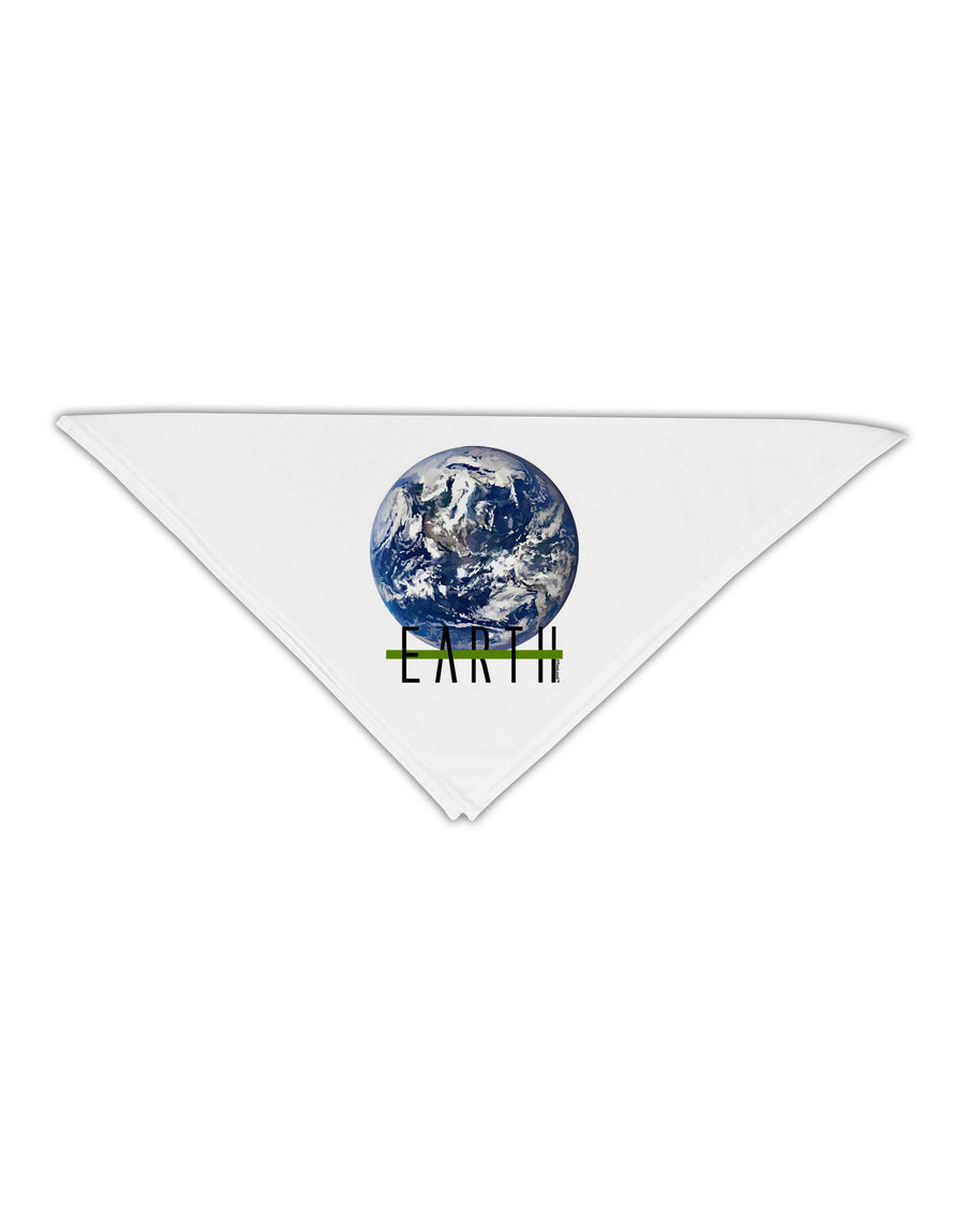 Planet Earth Text Adult 19" Square Bandana-Square Bandanas-TooLoud-White-One-Size-Adult-Davson Sales