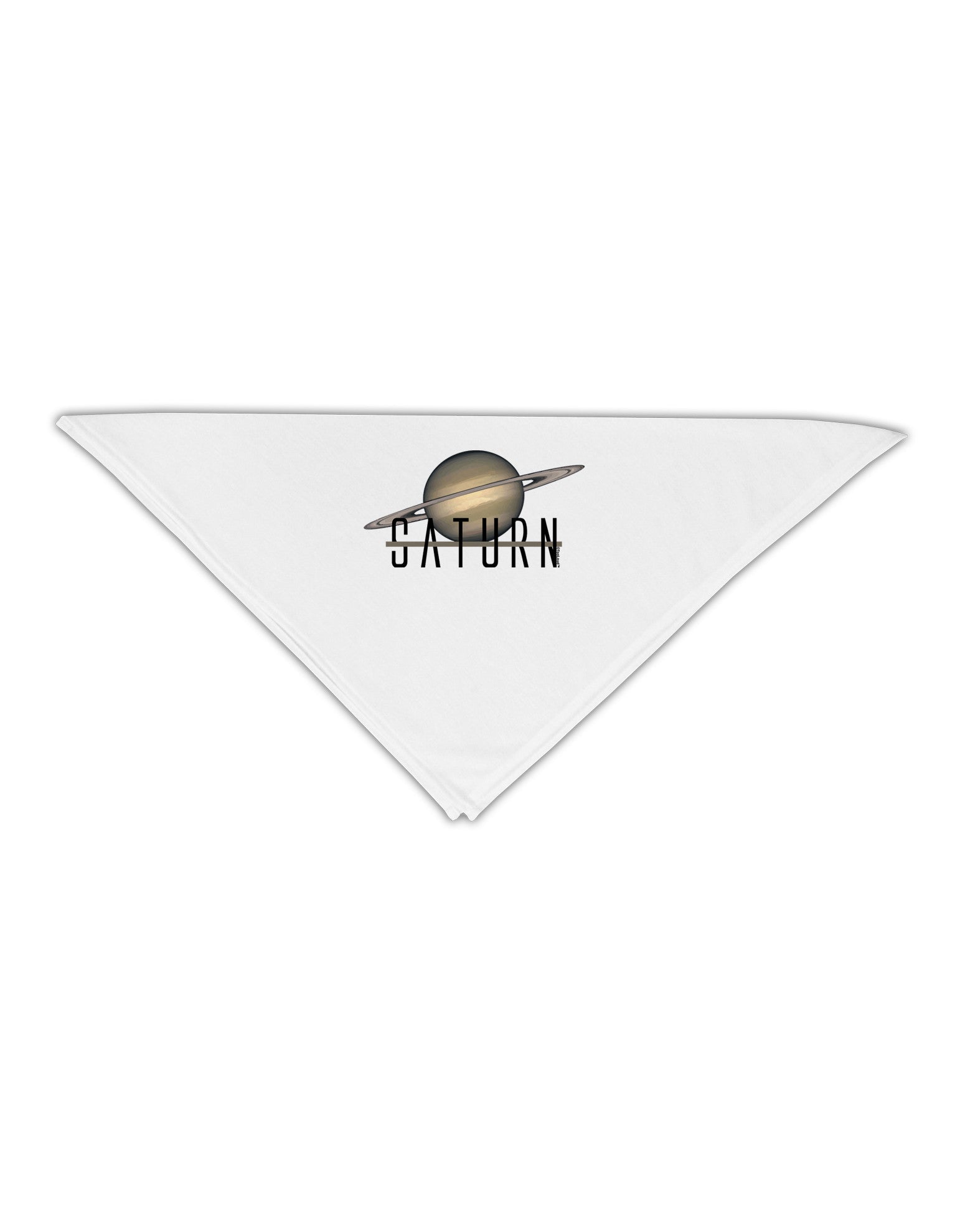 Planet Saturn Text Adult 19" Square Bandana-Square Bandanas-TooLoud-White-One-Size-Adult-Davson Sales