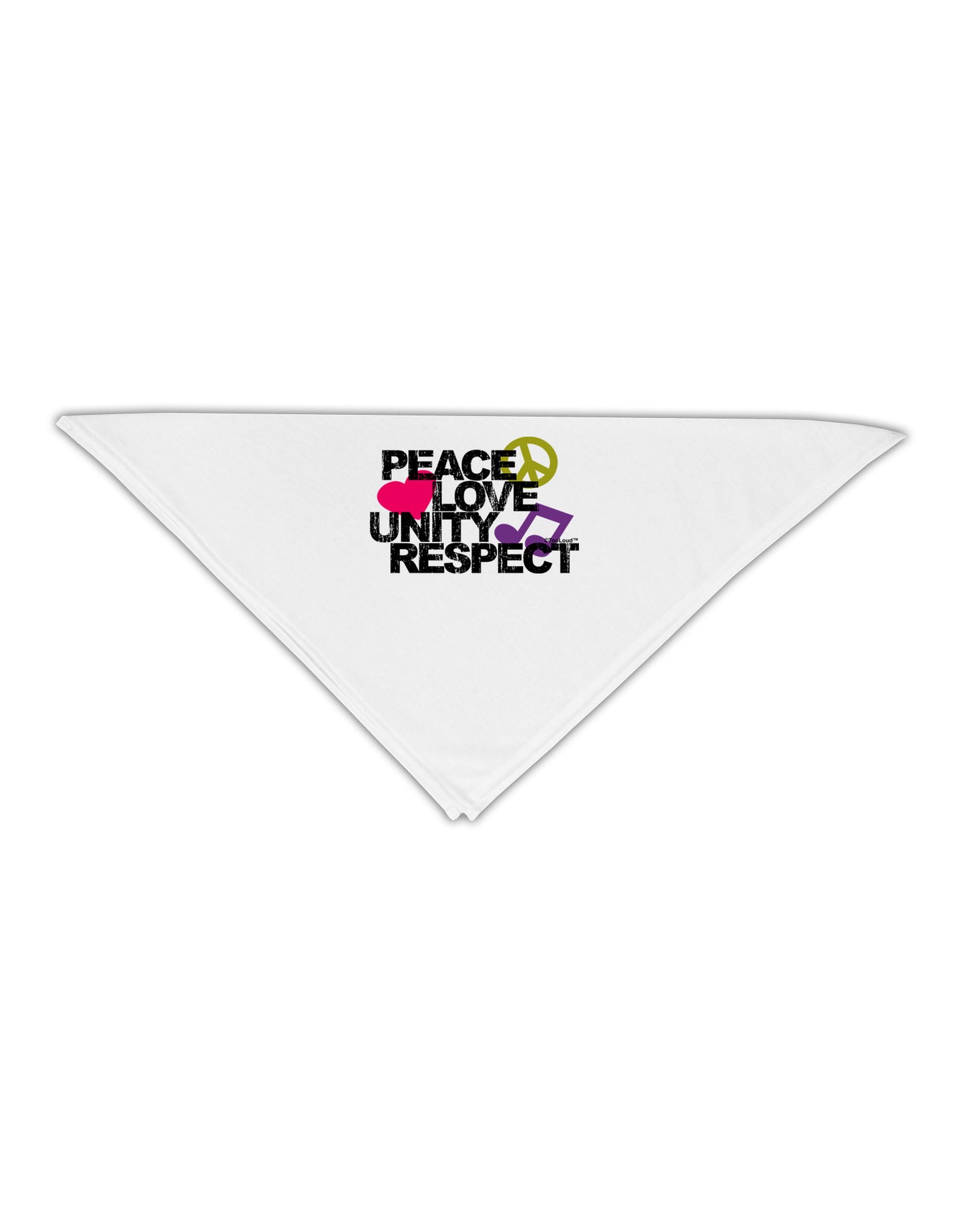 PLUR Distressed Text Adult 19" Square Bandana-Square Bandanas-TooLoud-White-One-Size-Adult-Davson Sales
