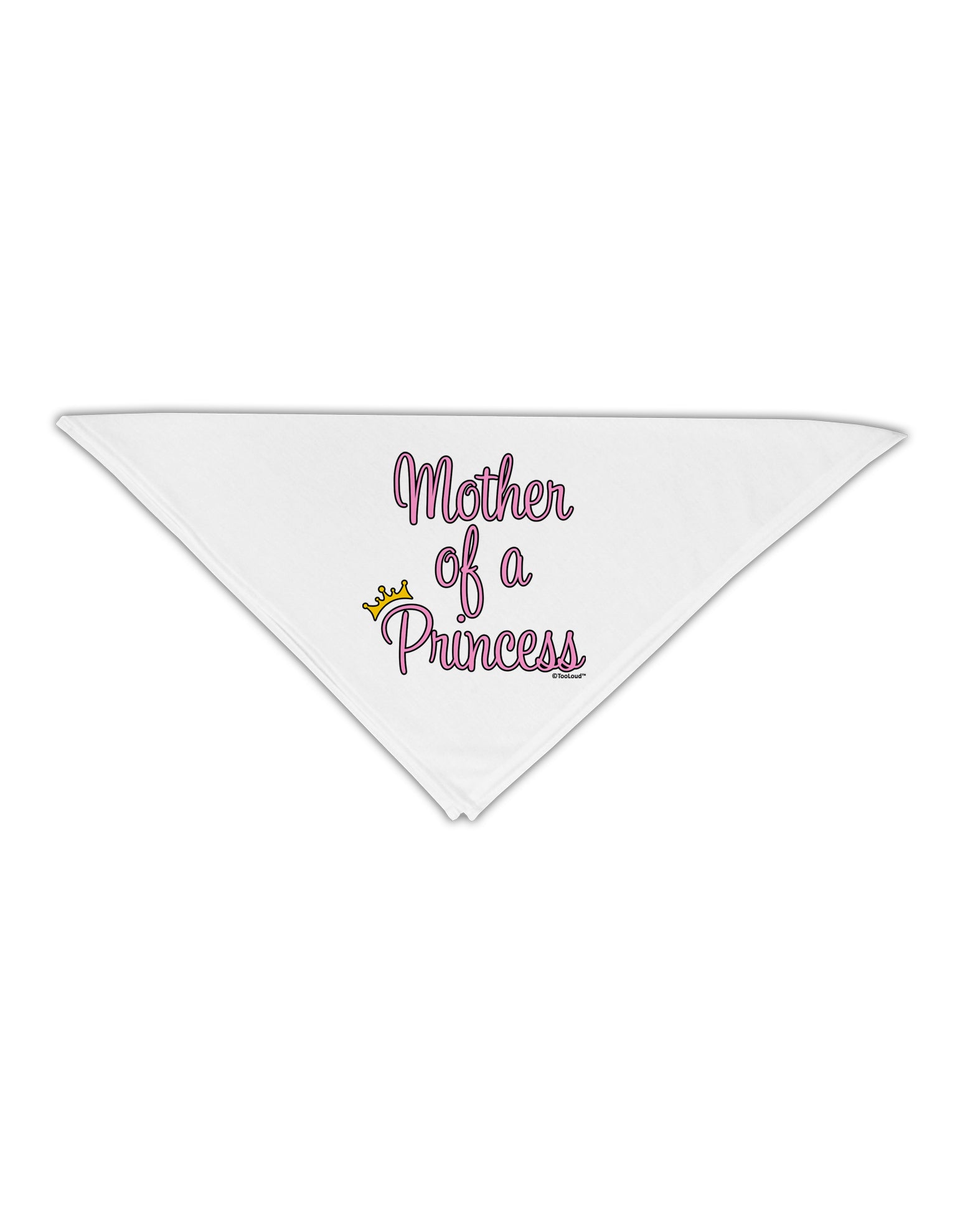 Mother of a Princess - Matching Mom and Daughter Design Adult 19" Square Bandana by TooLoud-Square Bandanas-TooLoud-White-One-Size-Adult-Davson Sales