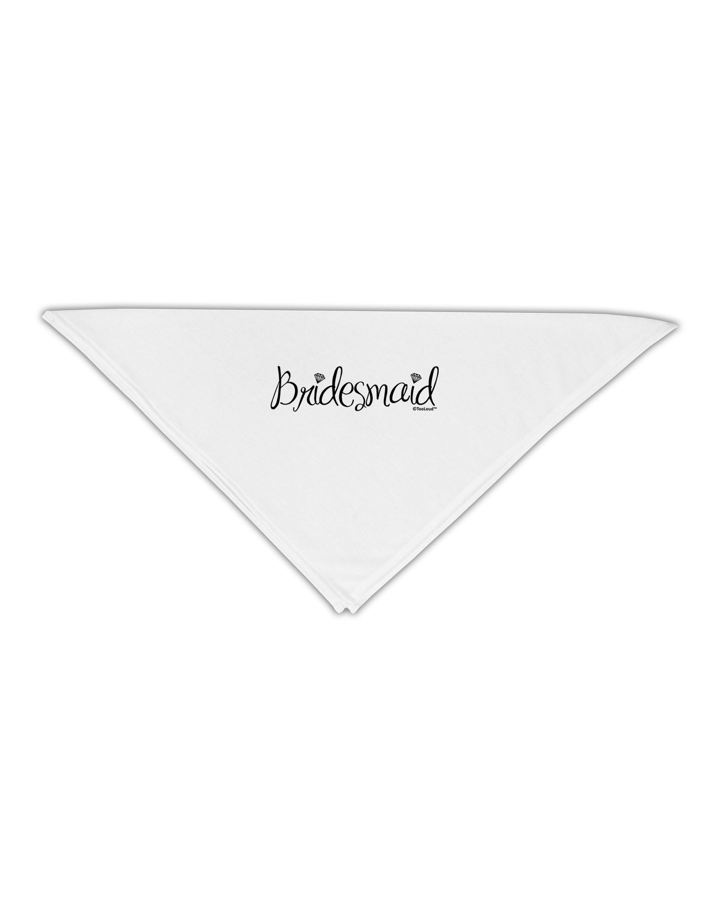 Bridesmaid Design - Diamonds Adult 19" Square Bandana-Square Bandanas-TooLoud-White-One-Size-Adult-Davson Sales