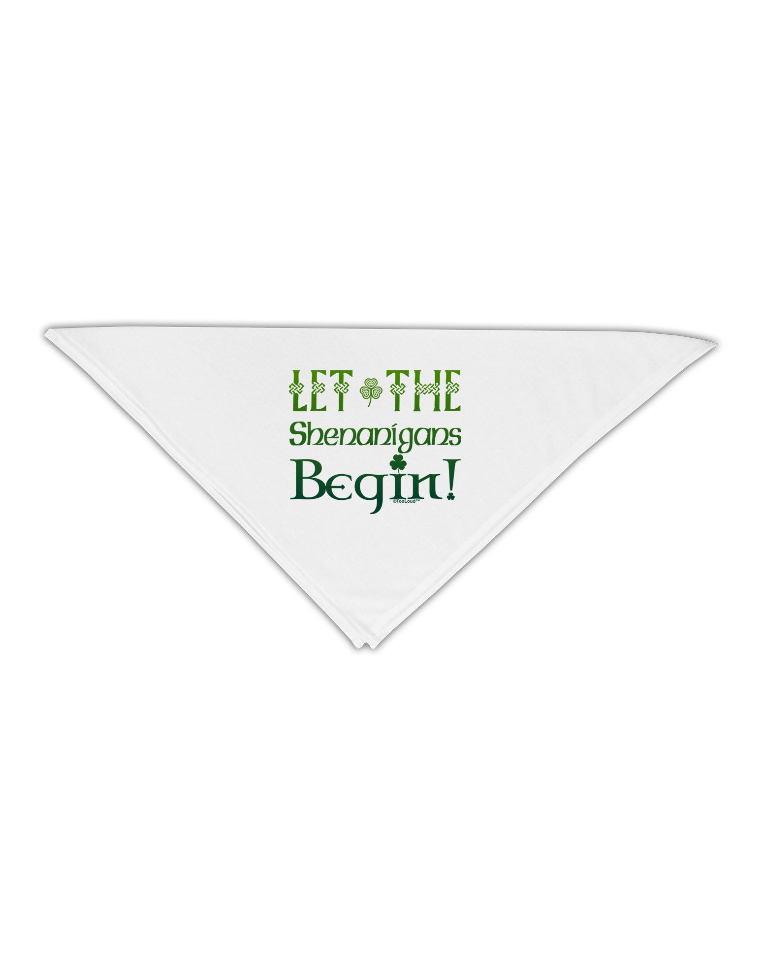 Let the Shenanigans Begin Adult 19&#x22; Square Bandana-Square Bandanas-TooLoud-White-One-Size-Adult-Davson Sales