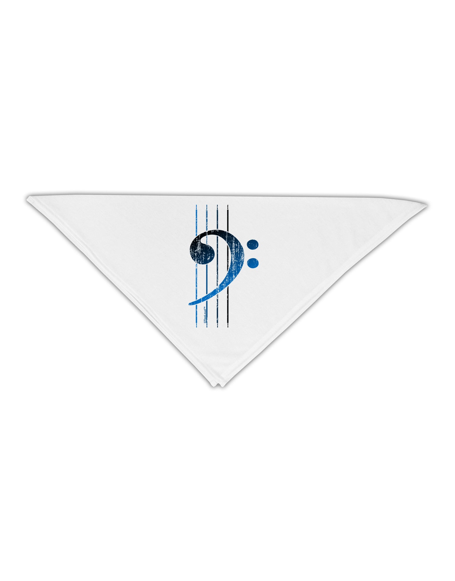 Distressed Bass Strings Adult 19&#x22; Square Bandana-Square Bandanas-TooLoud-White-One-Size-Adult-Davson Sales