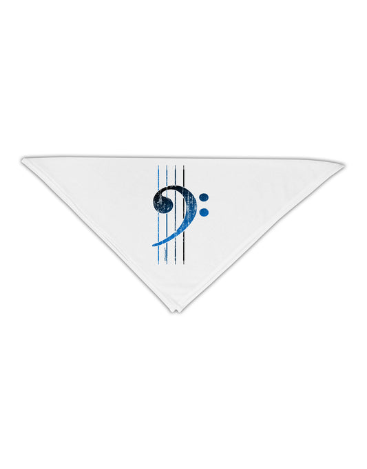 Distressed Bass Strings Adult 19&#x22; Square Bandana-Square Bandanas-TooLoud-White-One-Size-Adult-Davson Sales