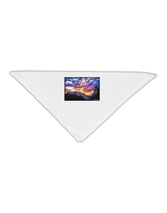 Colorado Rainbow Sunset Adult 19&#x22; Square Bandana-Square Bandanas-TooLoud-White-One-Size-Adult-Davson Sales