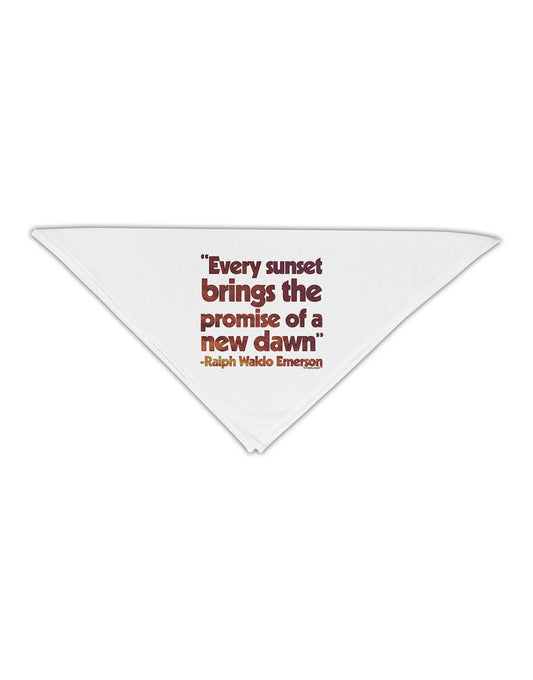 Emerson Sunset Quote Adult 19" Square Bandana-Square Bandanas-TooLoud-White-One-Size-Adult-Davson Sales