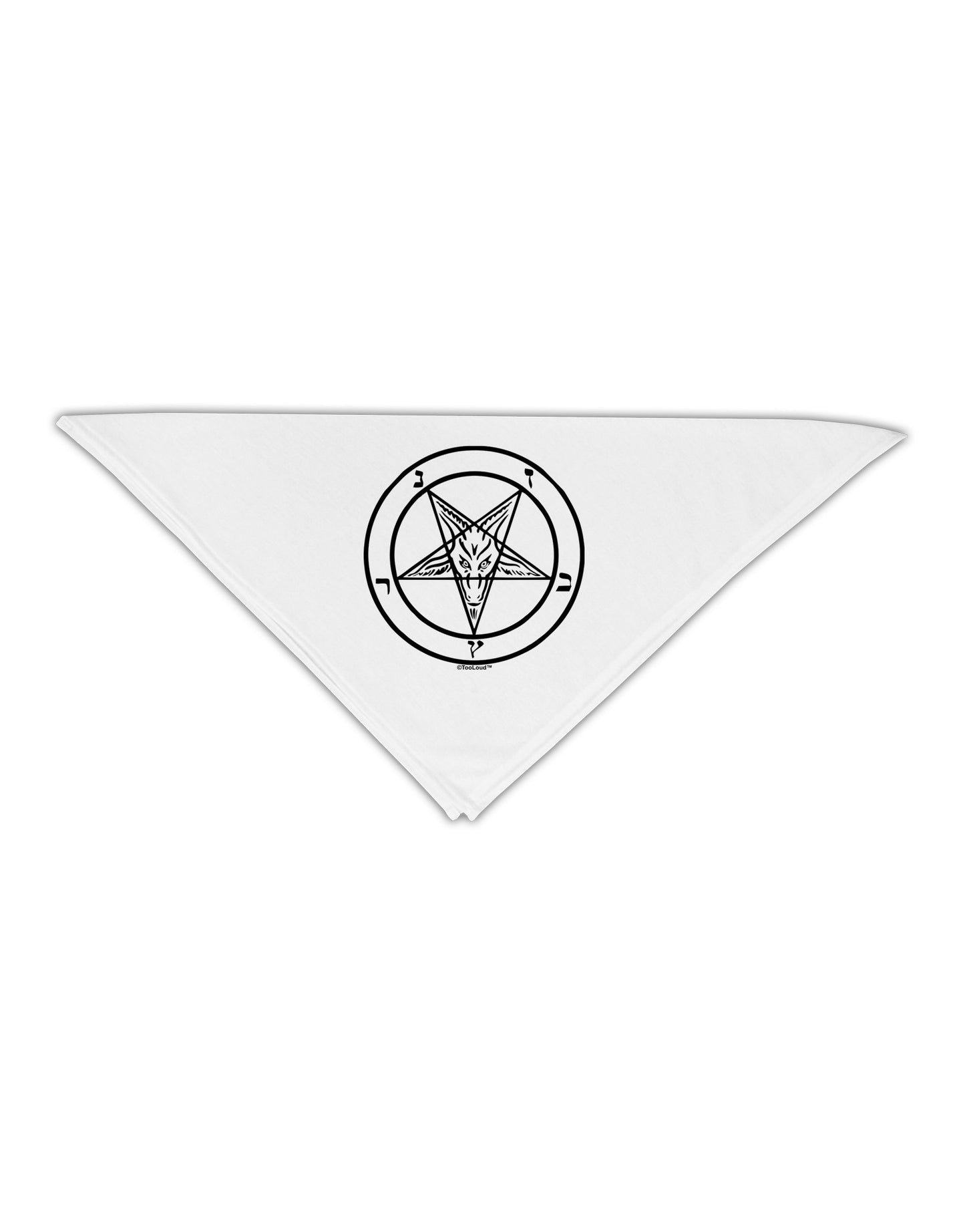 Sigil of Baphomet Adult 19" Square Bandana by-Square Bandanas-TooLoud-White-One-Size-Adult-Davson Sales