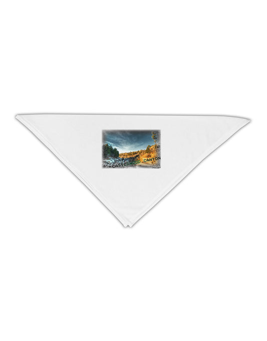 Castlewood Canyon Old Photo Adult 19&#x22; Square Bandana-Square Bandanas-TooLoud-White-One-Size-Adult-Davson Sales