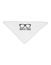 Nerd Dad - Glasses Adult 19&#x22; Square Bandana by TooLoud-Square Bandanas-TooLoud-White-One-Size-Adult-Davson Sales