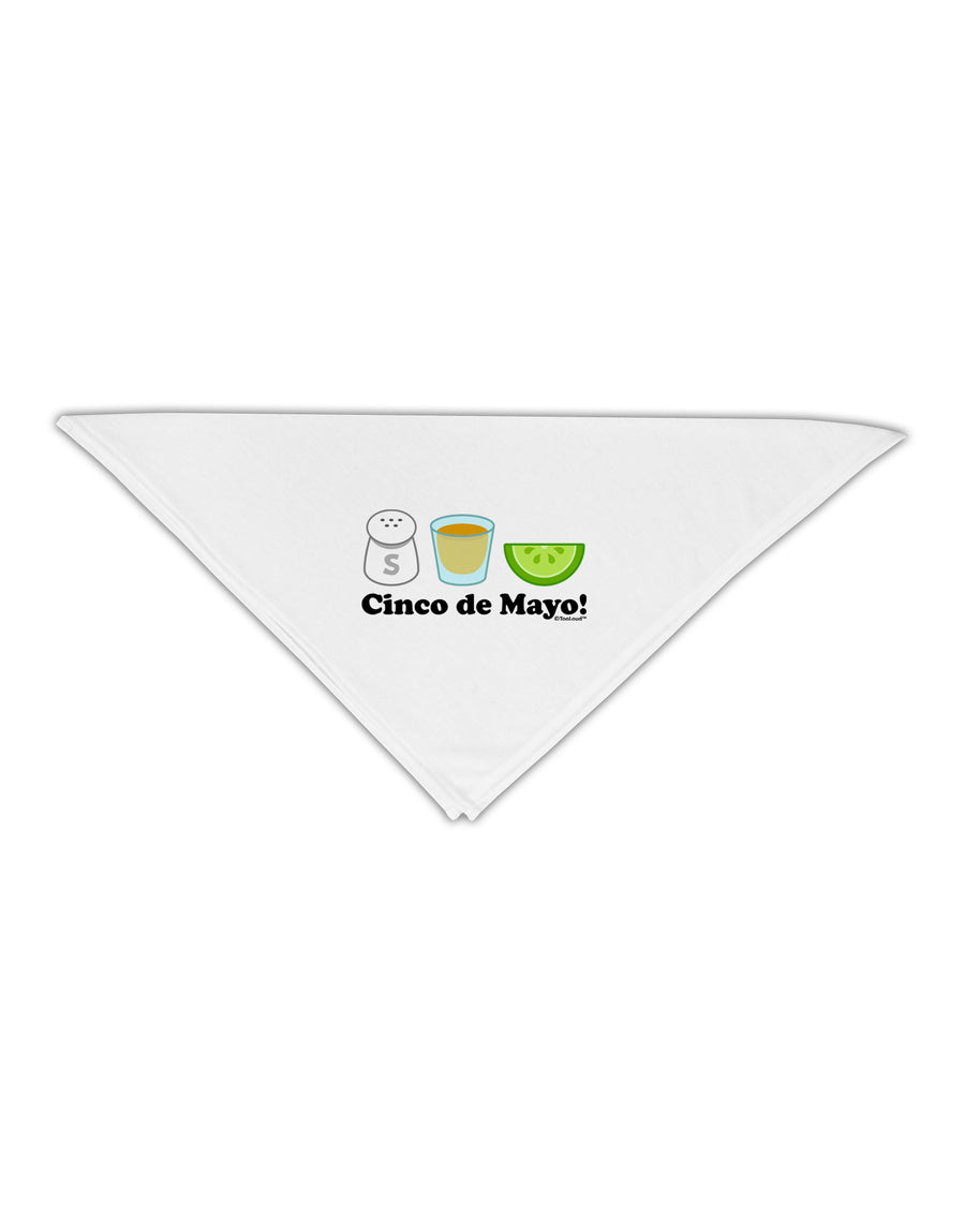 Cinco de Mayo Design - Salt Tequila Lime Adult 19&#x22; Square Bandana by TooLoud-Square Bandanas-TooLoud-White-One-Size-Adult-Davson Sales