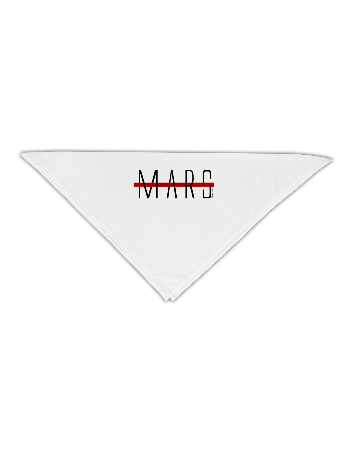 Planet Mars Text Only Adult 19" Square Bandana-Square Bandanas-TooLoud-White-One-Size-Adult-Davson Sales