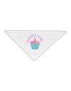 Birthday Girl - Candle Cupcake Adult 19&#x22; Square Bandana by TooLoud-Square Bandanas-TooLoud-White-One-Size-Adult-Davson Sales