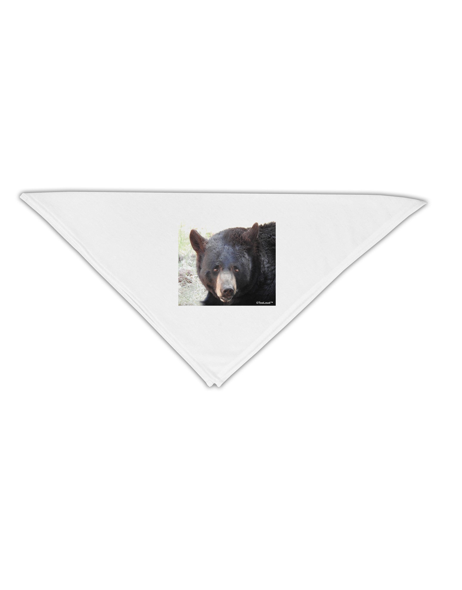 Staring Black Bear Adult 19" Square Bandana-Square Bandanas-TooLoud-White-One-Size-Adult-Davson Sales