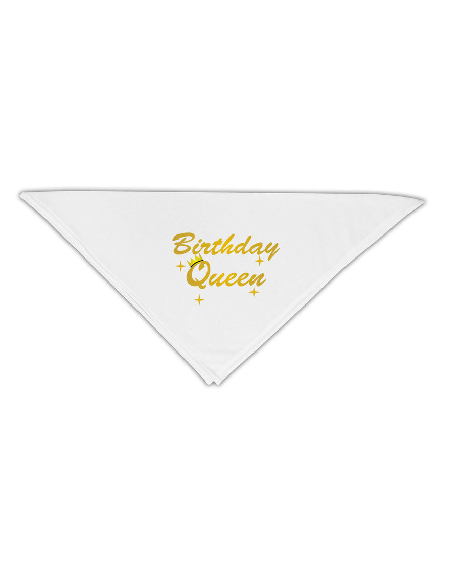 Birthday Queen Text Adult 19&#x22; Square Bandana by TooLoud-Square Bandanas-TooLoud-White-One-Size-Adult-Davson Sales