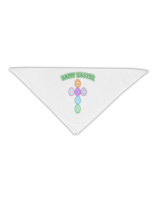 Happy Easter Egg Cross Faux Applique Adult 19&#x22; Square Bandana-Square Bandanas-TooLoud-White-One-Size-Adult-Davson Sales