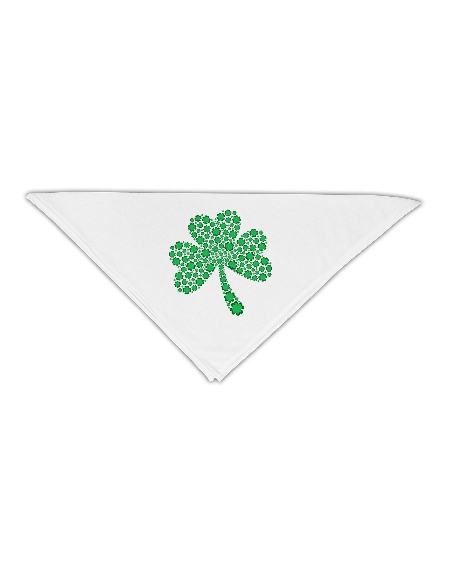 St. Patrick's Day Shamrock Design - Shamrocks Adult 19" Square Bandana by TooLoud-Square Bandanas-TooLoud-White-One-Size-Adult-Davson Sales
