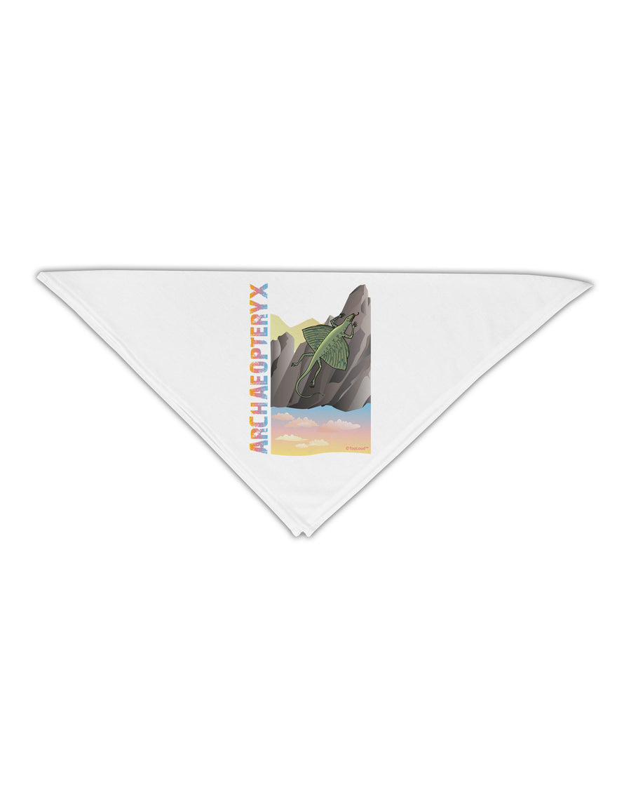 Archaopteryx - With Name Adult 19&#x22; Square Bandana by TooLoud-Square Bandanas-TooLoud-White-One-Size-Adult-Davson Sales
