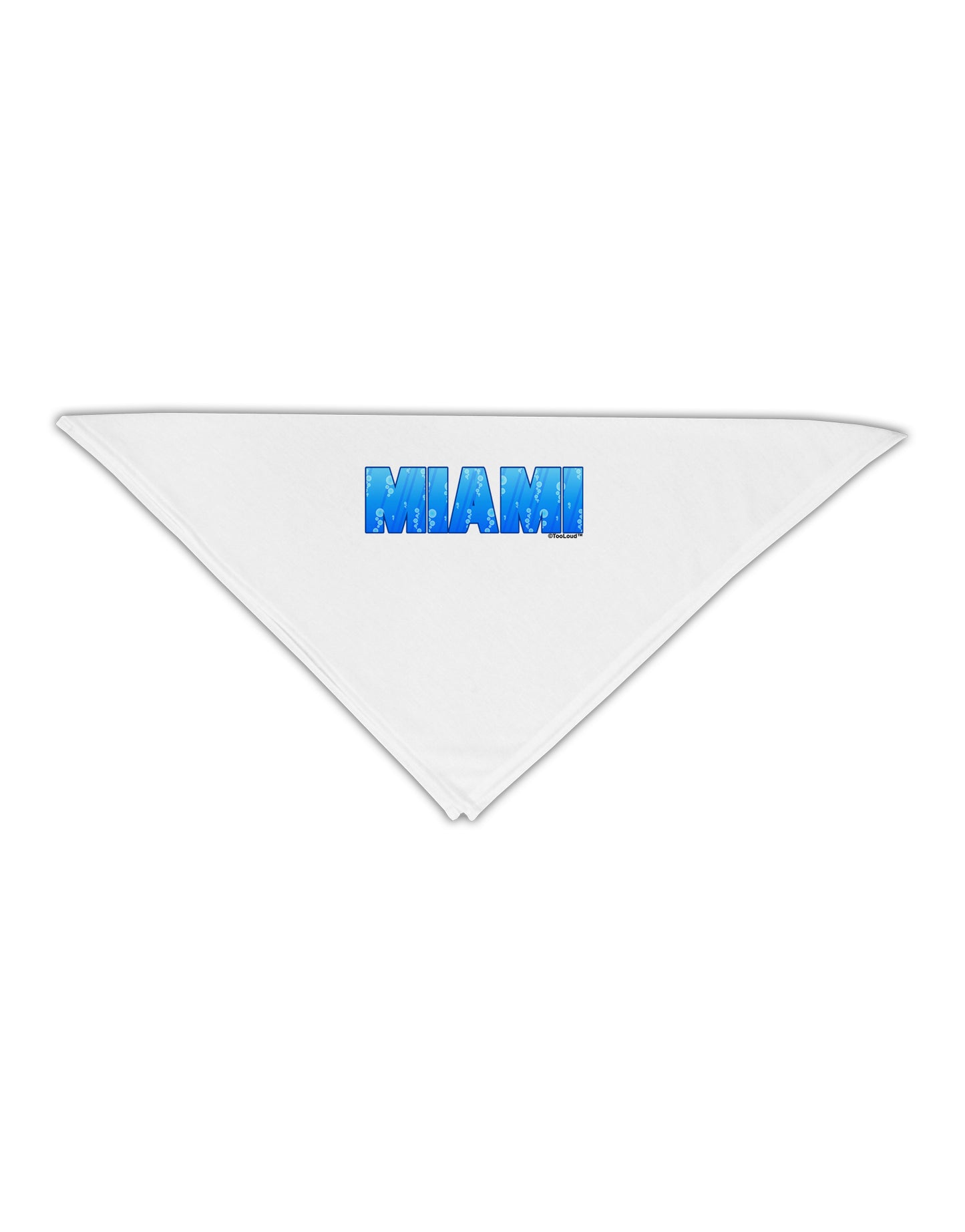 Miami Ocean Bubbles Adult 19" Square Bandana by TooLoud-Square Bandanas-TooLoud-White-One-Size-Adult-Davson Sales