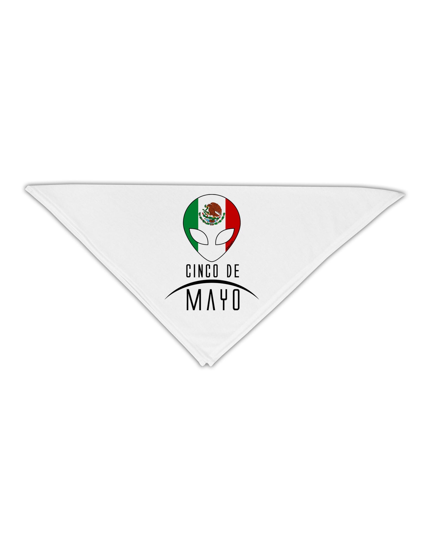 Mexican Extraterrestrial Text Adult 19" Square Bandana-Square Bandanas-TooLoud-White-One-Size-Adult-Davson Sales