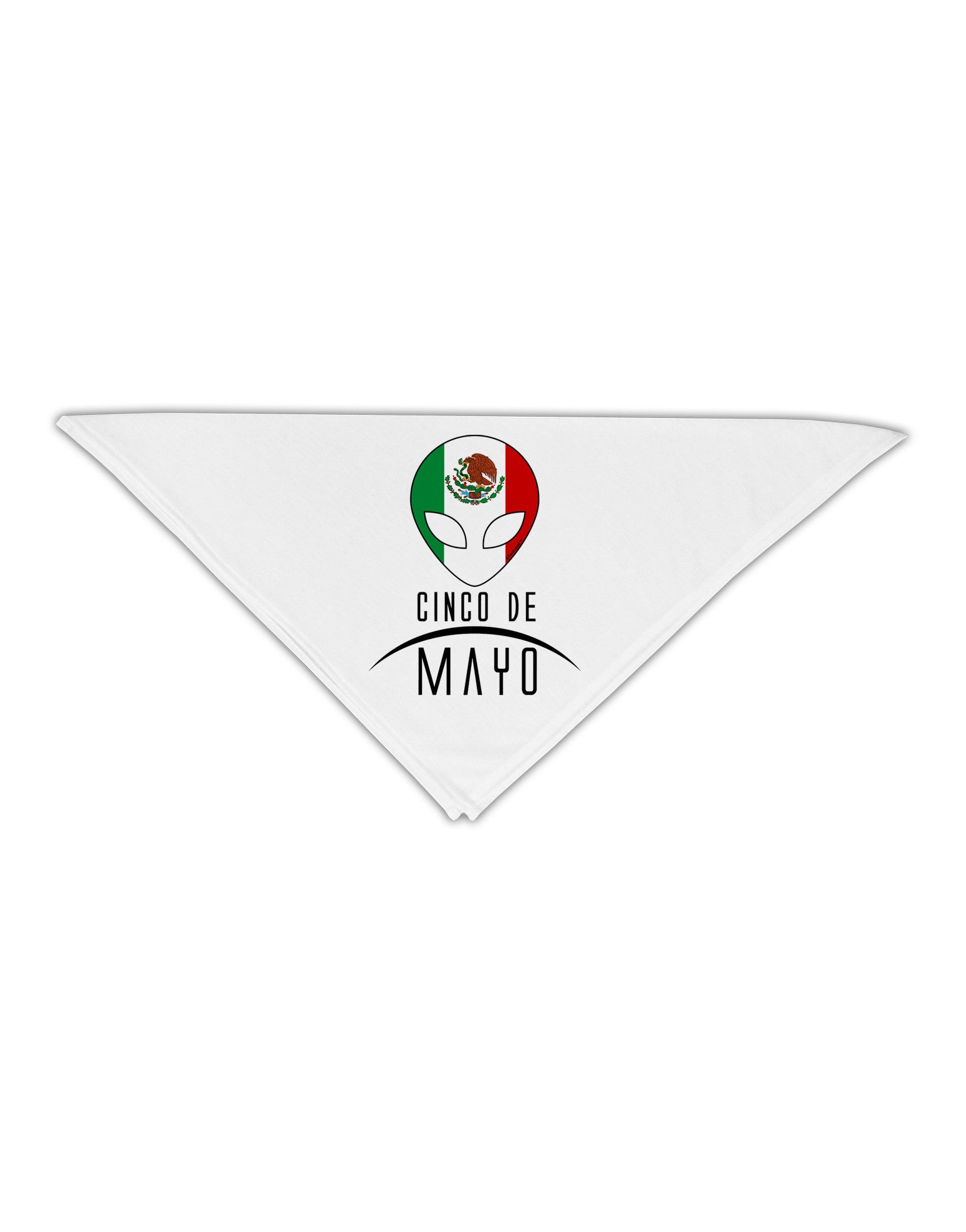 Mexican Extraterrestrial Text Adult 19" Square Bandana-Square Bandanas-TooLoud-White-One-Size-Adult-Davson Sales