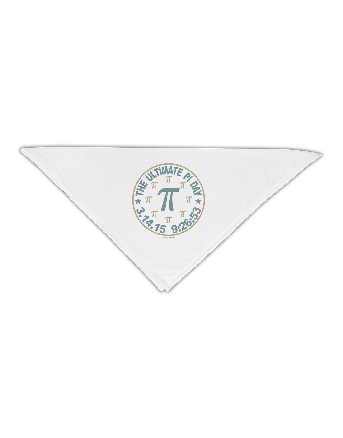 The Ultimate Pi Day Emblem Adult 19&#x22; Square Bandana by TooLoud-Square Bandanas-TooLoud-White-One-Size-Adult-Davson Sales