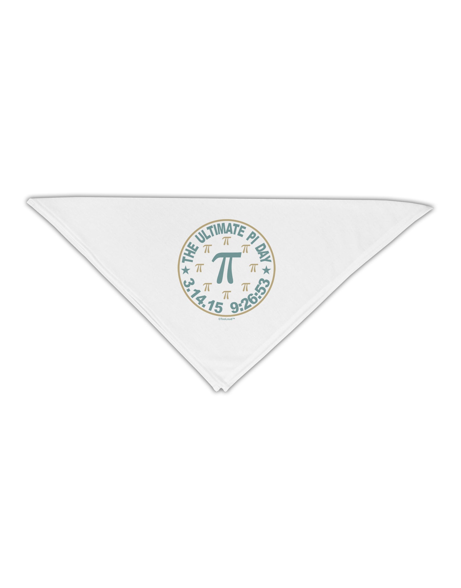 The Ultimate Pi Day Emblem Adult 19&#x22; Square Bandana by TooLoud-Square Bandanas-TooLoud-White-One-Size-Adult-Davson Sales