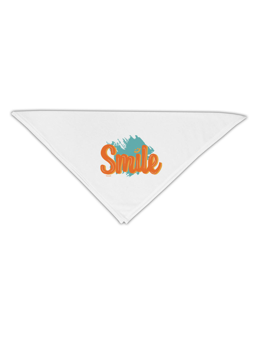 Smile Adult 19 Inch Square Bandana-Bandanas-TooLoud-White-One-Size-Adult-Davson Sales