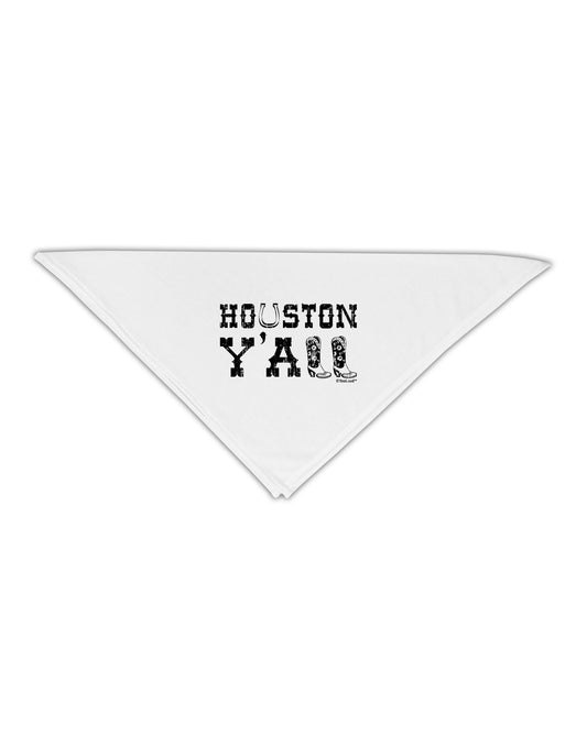 Houston Y'all - Boots - Texas Pride Adult 19&#x22; Square Bandana by TooLoud-Square Bandanas-TooLoud-White-One-Size-Adult-Davson Sales