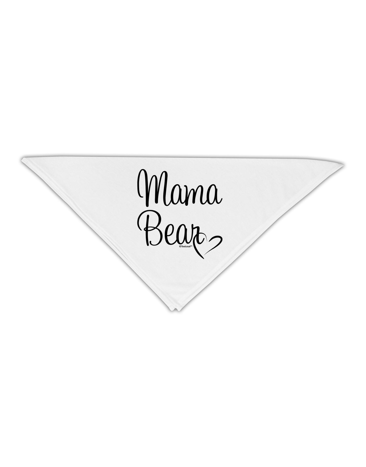 Mama Bear with Heart - Mom Design Adult 19&#x22; Square Bandana-Square Bandanas-TooLoud-White-One-Size-Adult-Davson Sales