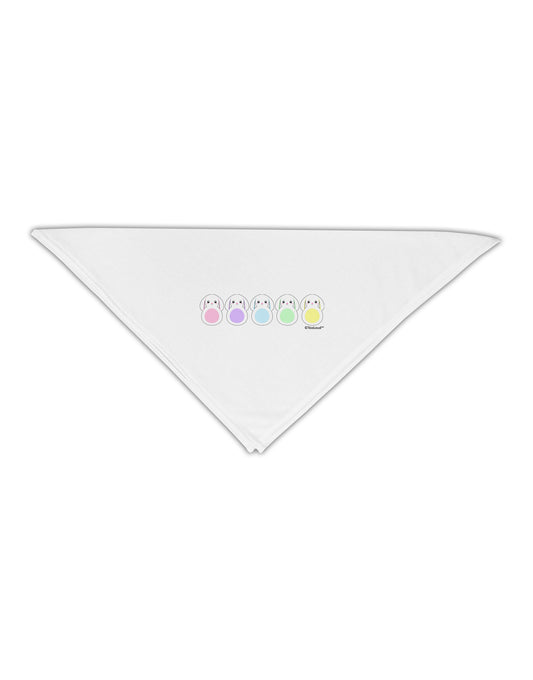 Cute Pastel Bunnies Adult 19&#x22; Square Bandana by TooLoud-Square Bandanas-TooLoud-White-One-Size-Adult-Davson Sales