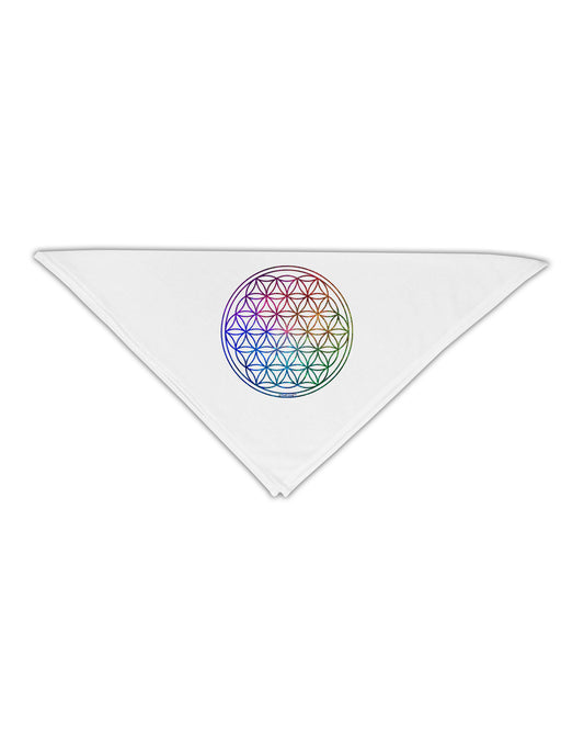Flower of Life Circle Adult 19&#x22; Square Bandana-Square Bandanas-TooLoud-White-One-Size-Adult-Davson Sales