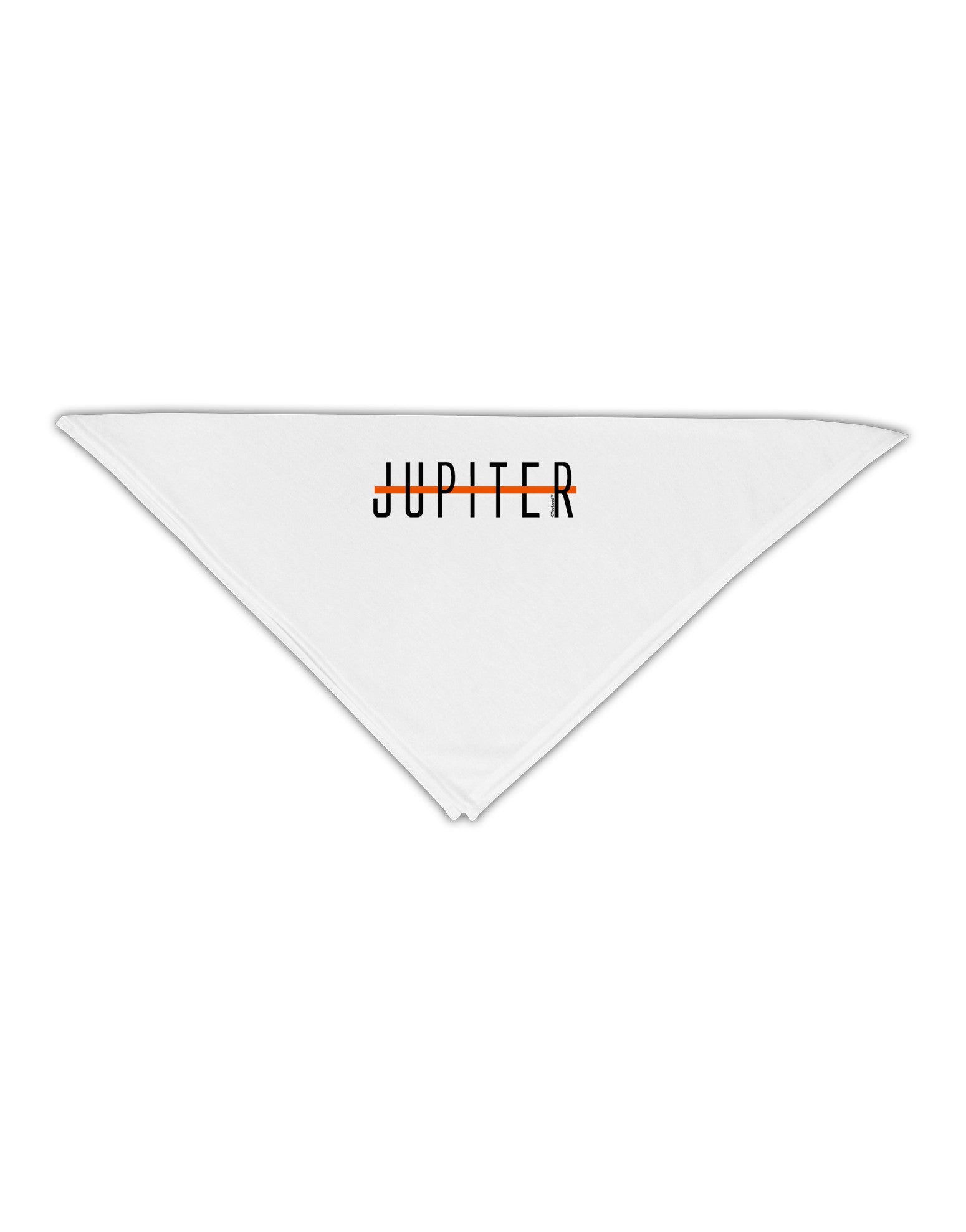 Planet Jupiter Text Only Adult 19" Square Bandana-Square Bandanas-TooLoud-White-One-Size-Adult-Davson Sales