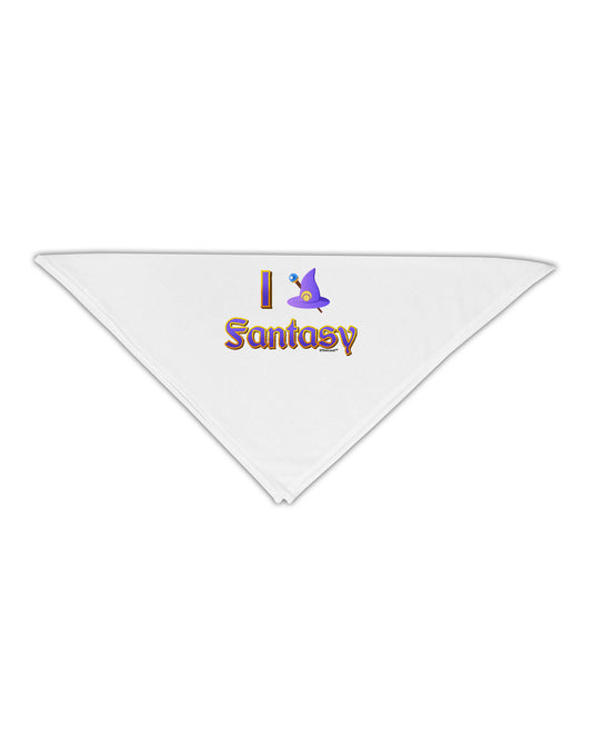 I Love Fantasy Adult 19&#x22; Square Bandana-Square Bandanas-TooLoud-White-One-Size-Adult-Davson Sales