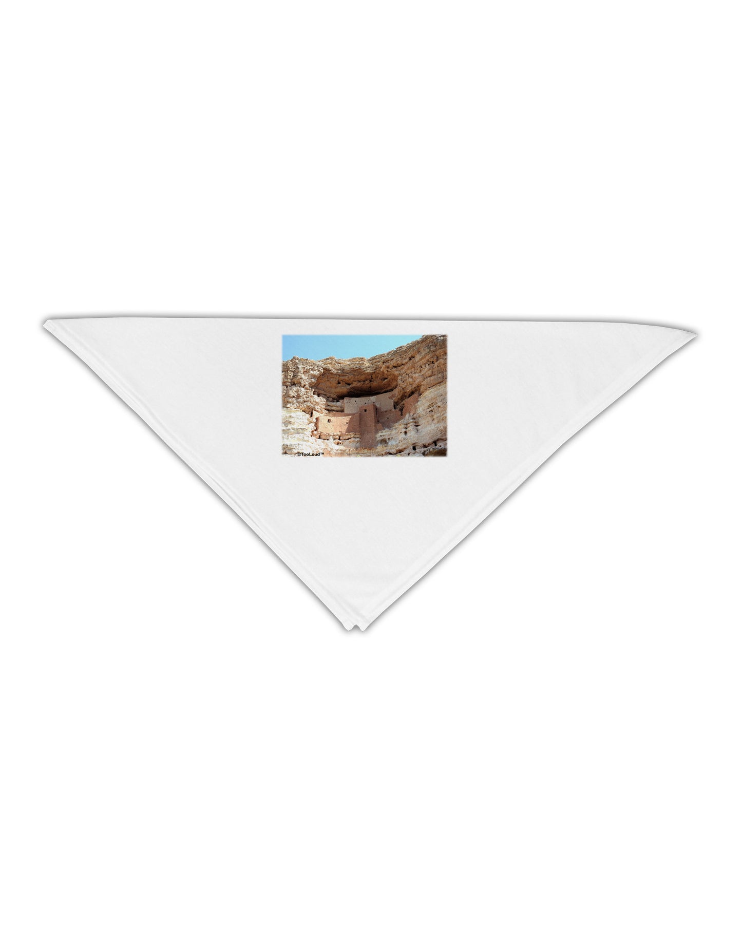 Montezuma Castle Arizona Adult 19" Square Bandana-Square Bandanas-TooLoud-White-One-Size-Adult-Davson Sales