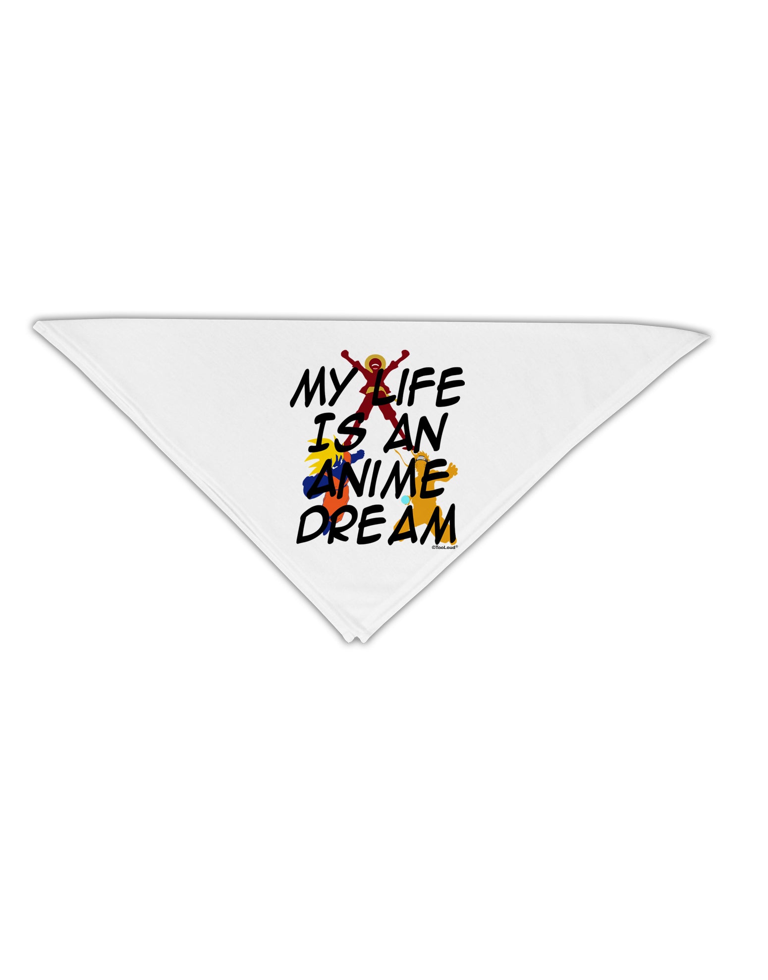 My Life Is An Anime Dream Adult 19" Square Bandana by TooLoud-Square Bandanas-TooLoud-White-One-Size-Adult-Davson Sales