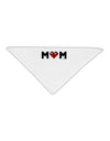 Mom Pixel Heart Adult 19" Square Bandana-Square Bandanas-TooLoud-White-One-Size-Adult-Davson Sales