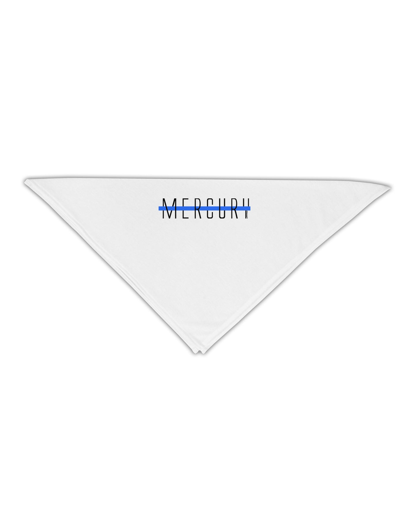 Planet Mercury Text Only Adult 19" Square Bandana-Square Bandanas-TooLoud-White-One-Size-Adult-Davson Sales
