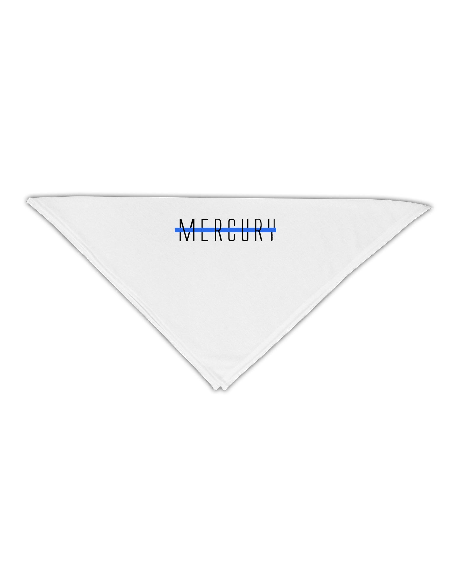 Planet Mercury Text Only Adult 19" Square Bandana-Square Bandanas-TooLoud-White-One-Size-Adult-Davson Sales