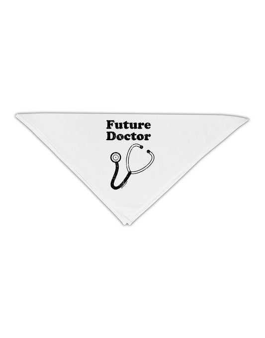 Future Doctor Distressed Adult 19&#x22; Square Bandana-Square Bandanas-TooLoud-White-One-Size-Adult-Davson Sales