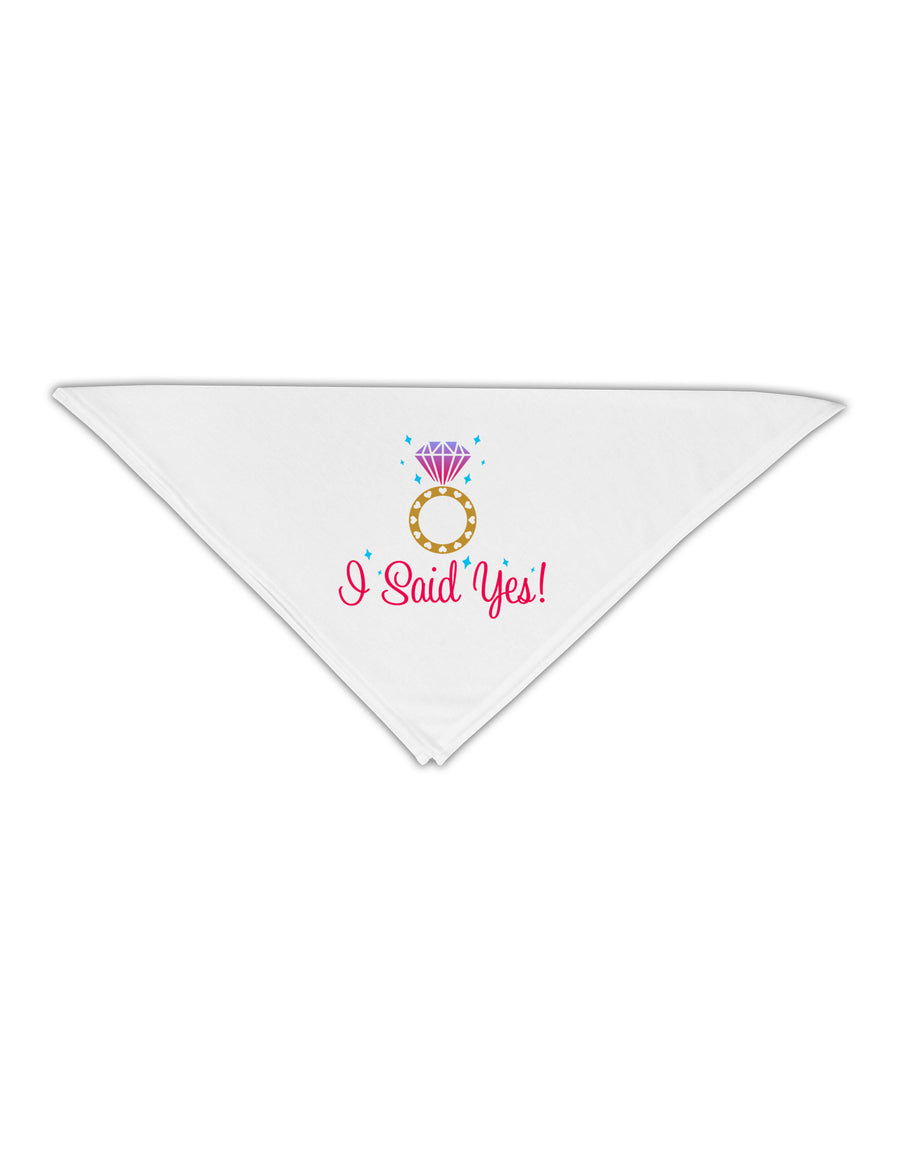 I Said Yes - Diamond Ring - Color Adult 19&#x22; Square Bandana-Square Bandanas-TooLoud-White-One-Size-Adult-Davson Sales