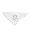 Happy St Patricks Day Clovers Adult 19&#x22; Square Bandana-Square Bandanas-TooLoud-White-One-Size-Adult-Davson Sales