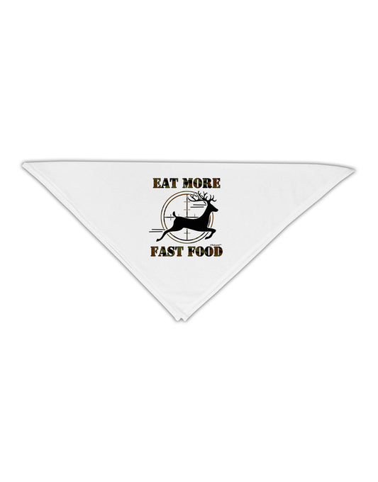 Eat More Fast Food - Deer Adult 19&#x22; Square Bandana-Square Bandanas-TooLoud-White-One-Size-Adult-Davson Sales