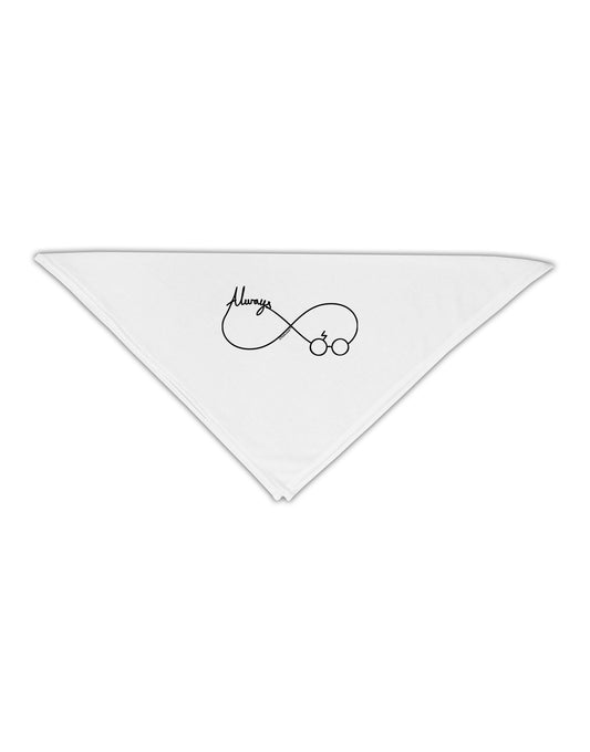 Always Infinity Symbol Adult 19&#x22; Square Bandana-Square Bandanas-TooLoud-White-One-Size-Adult-Davson Sales
